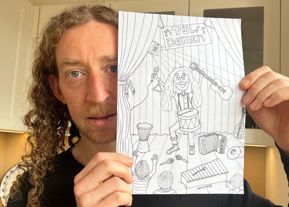 De nieuwe kleurplaat van Tijl Damen